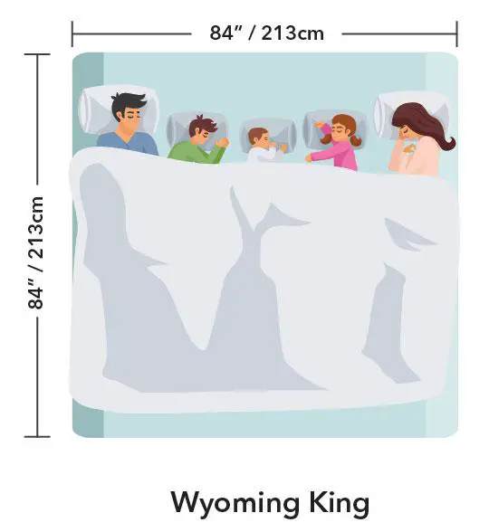 Wyoming King Bed Size Mattress Dimensions