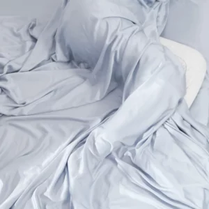 Hush Iced Light Blue Sheet and Pillowcase Set Full