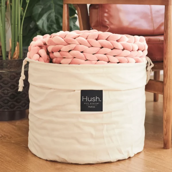Hush Dusty Rose Minky Knit Weighted Blanket